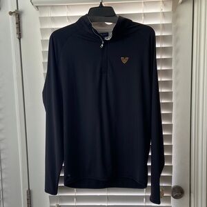 Peter Millar Black and Quarter Zip Jacket